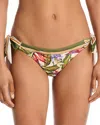 Farm Rio Strilitzia Basic Bow Bikini Bottom In Multi