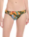 Farm Rio Striped Bananas Bikini Bottom In Multi