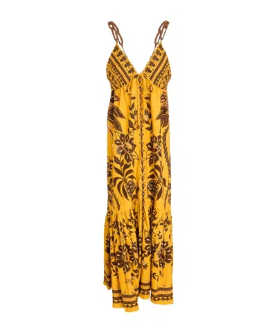 Farm Rio Summer Dresses In Gold