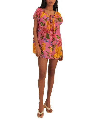 Farm Rio Summer Fruit Mini Dress In Multi
