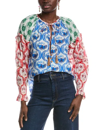 FARM RIO FARM RIO SUMMER MIX MULTICOLOR BLOUSE