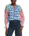 Farm Rio Multicolor Summer Mix Blouse In Multi