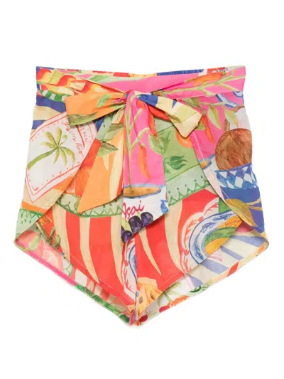 FARM RIO SUMMER PICNIC SHORTS - WOMEN'S - COTTON