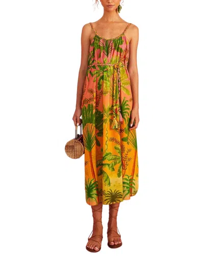 Farm Rio Sunrise Scenario Halter Dress In Multi