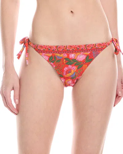 Farm Rio Sunset Macaw Flowers Bikini Bottom In Multi