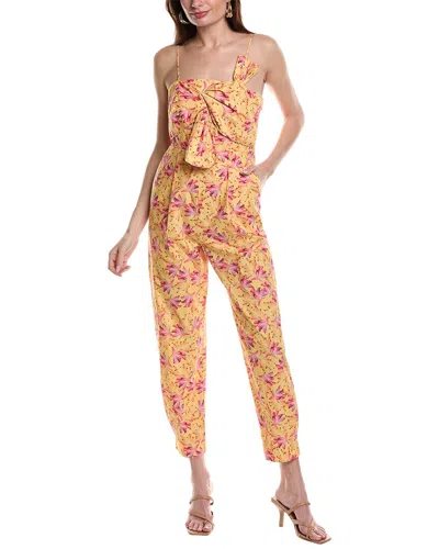 Farm Rio Sunshine Bow Top Jumpsuit In Yellow