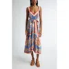 Farm Rio Super Bloom Tapestry Cotton Blend Dress In Super Bloom Tapestry