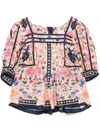 Farm Rio Superbloom Tapestry Blouse In Neutrals