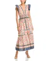 Farm Rio Superbloom Tapestry Cotton Dress In Superbloom Tapestry Cream