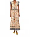 Farm Rio Superbloom Tapestry Maxi Dress In Cream In Multi