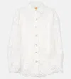 FARM RIO SWAN LAKE GUIPURE SHIRT