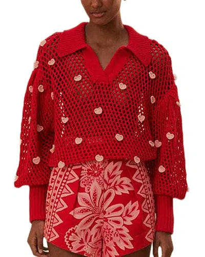 Farm Rio Sweater In Red