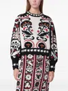 Farm Rio Sweater With Jacquard Pattern In Multi