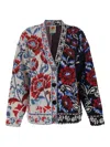 Farm Rio Mixed Valentina Floral Button Cardigan In Multi