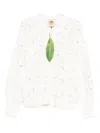 Farm Rio Sweaters In White