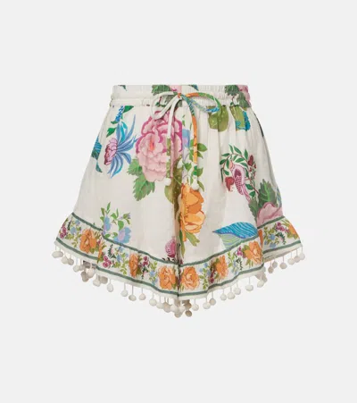Farm Rio Sweet Bloom Shorts Sweet Bloom Bouquet Off-white