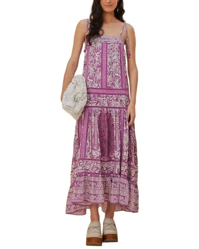 Farm Rio Sweet Garden Lilac Sleeveless Maxi Dress