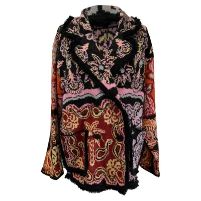 Farm Rio Sweet Mermaids Blazer In Multicolor Wool