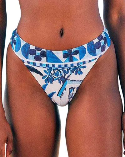 Farm Rio Sweet Rio Bikini Bottom In Blue
