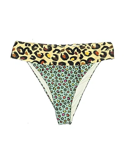 Pre-owned Farm Rio Swimsuit Bottoms In Yellow