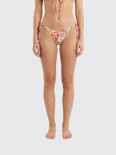 Farm Rio Banana Flowers Side Tie Bikini Bottom In Multi