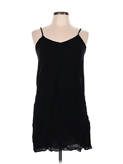 Pre-owned Farm Rio Tank Top Black Halter Neckline Tops