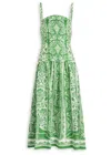 Farm Rio Tapestry Printed Linen Midi Dress