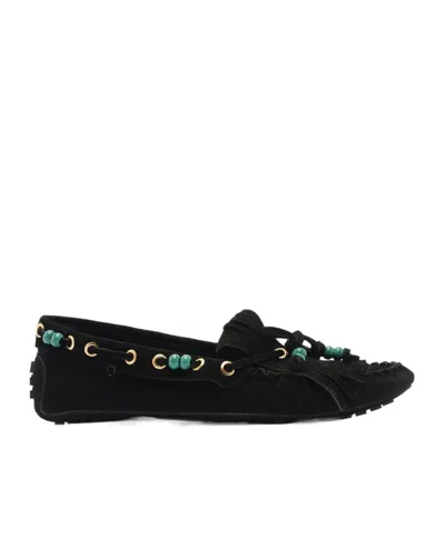 Farm Rio Tassel Loafers In Black