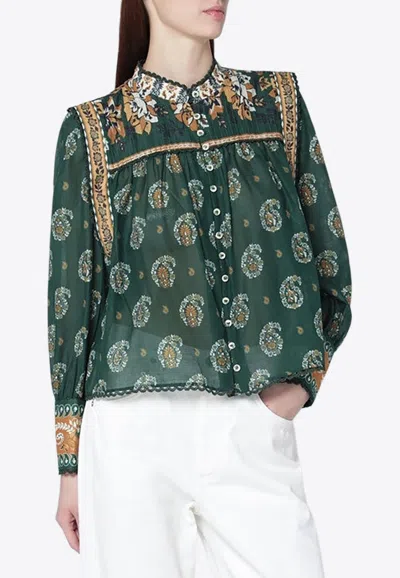 FARM RIO TAYLA PRINTED BLOUSE