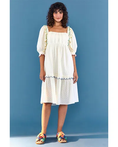 Farm Rio Texture Midi Dress