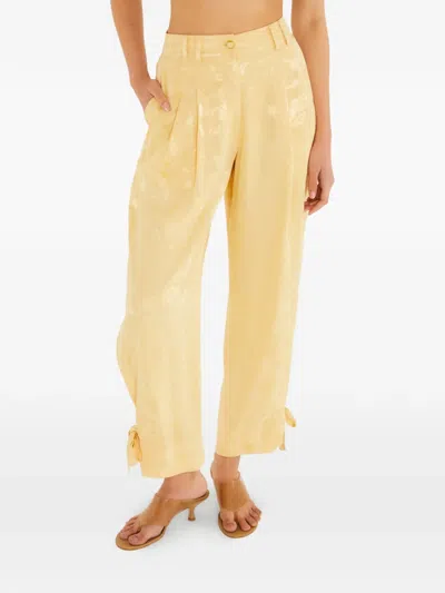 Farm Rio Tie-leg Printed Trousers In Neutral