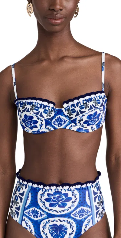 Farm Rio Tile Dream Bra Bikini Top Tile Dream Multicolor