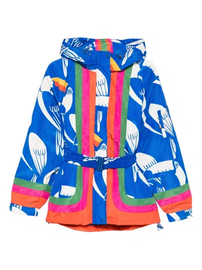 Farm Rio Toucan-print Belted Jacket In Multi