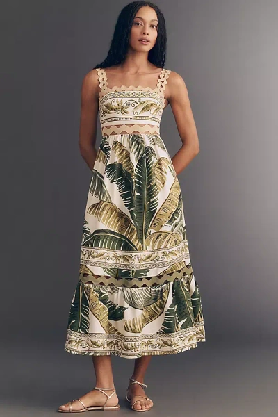 Farm Rio Trancoso Midi Dress In Multi