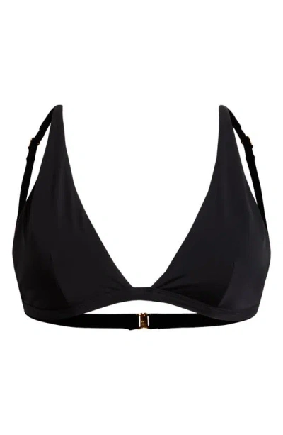 Farm Rio Triangle Bikini Top In Black