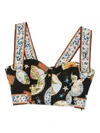 Farm Rio Trip Souvenir Crop Top In Multi