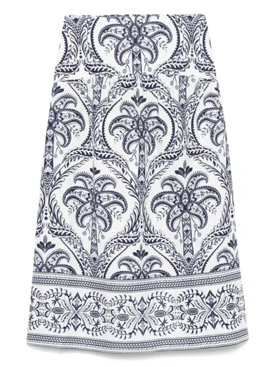 FARM RIO TROPICAL CAMEO MAXI SKIRT