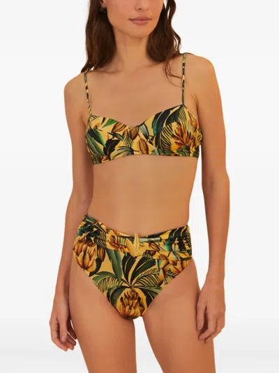 Farm Rio Tropical-print Bikini Set (set Of Two) In Yellow