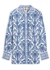 Farm Rio Tropical Printed Linen-blend Pyjama Shirt