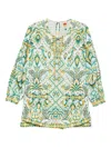 Farm Rio Tropical Tapestry Playsuit In Green