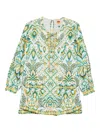 Farm Rio Tropical Tapestry Playsuit In Green