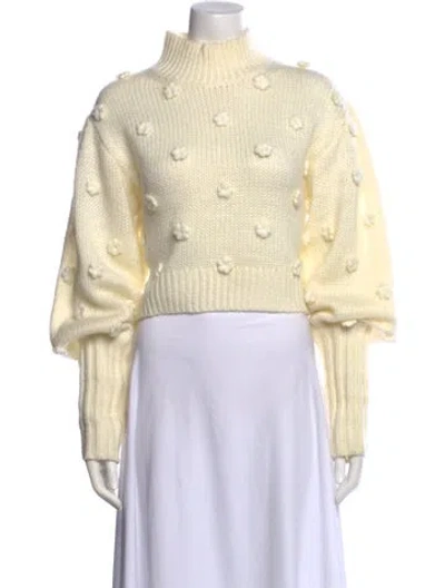 Pre-owned Farm Rio Turtleneck Sweater In Neutral