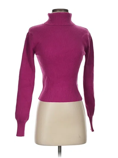 Farm Rio Turtleneck Sweater In Purple