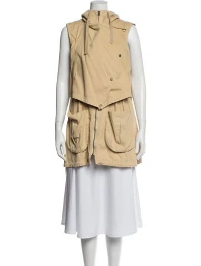 Pre-owned Farm Rio Utility Jacket In Neutral