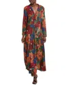 Farm Rio V-neck Maxi Dress In Multi