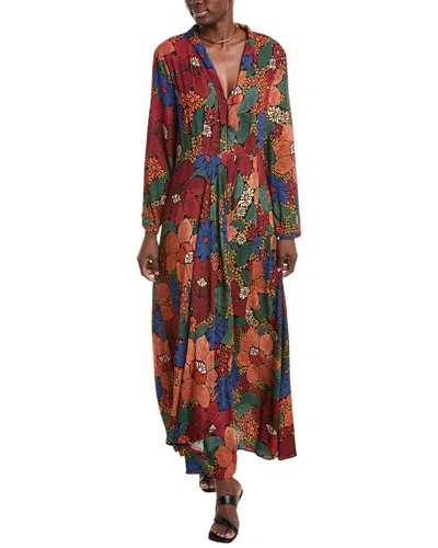 Farm Rio V-neck Maxi Dress In Multi