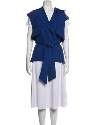 Pre-owned Farm Rio Vest In Blue
