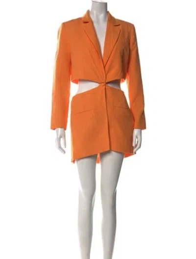 Pre-owned Farm Rio V-neck Mini Dress W/ Tags In Orange