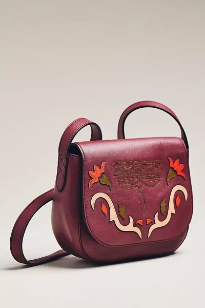 Farm Rio Western Embroidered Crossbody Bag In Red