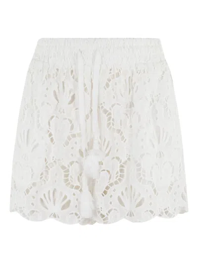 Farm Rio White Cotton Clothing Shorts